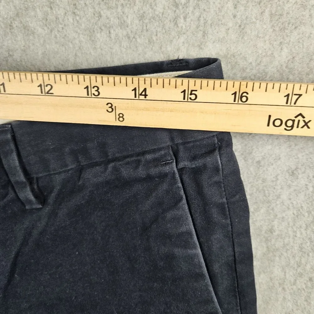 Banana Republic Mens Shorts Size 31 Aiden Mid Rise Flat Front Blue Chino